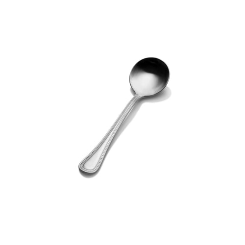 Bon Chef SBS3301 6 1/8" Bouillon Spoon With 18/0 Stainless Grade, Sombrero Pattern-cityfoodequipment.com