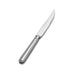 Bon Chef SBS3315 European Steak Knife, Solid Handle, Sombrero, Brush Finish, Stainless-cityfoodequipment.com