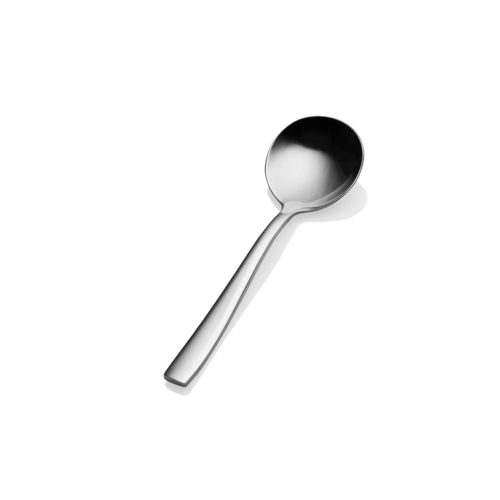 Bon Chef SBS3001 6 3/8" Bouillon Spoon With 18/0 Stainless Grade, Manhattan Pattern-cityfoodequipment.com