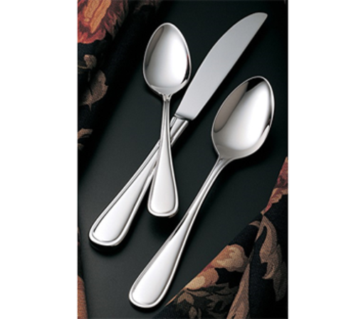 Bon Chef SBS301 6.19" Bouillon Spoon With 18/0 Stainless Grade, Tuscany Pattern-cityfoodequipment.com