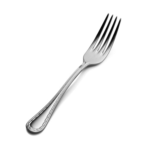 Bon Chef SBS405 7 3/5" Dinner Fork With 18/0 Stainless Grade, Amore Pattern-cityfoodequipment.com