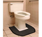 Cactus Mat 402C-C Sani-Mate Disposable Commode Mat - 1 4/5' x 1 15/16', Black-cityfoodequipment.com