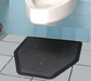 Cactus Mat 402U-C Sani-Mate Disposable Urinal Mat - 1 27/50' x 1 3/4', Black-cityfoodequipment.com