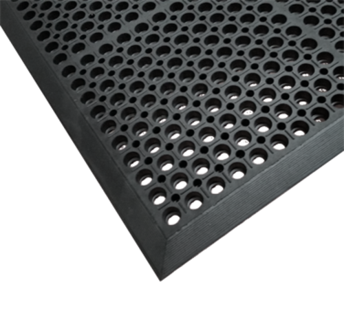 Cactus Mat 4420-CSWB VIP Duralok Mat w/ Bevel - Single, 3' x 5', Black-cityfoodequipment.com