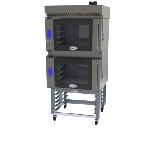 Cadco BLS-4FTR-2H Double Full Size Electric Convection Oven - 7.6kW, 208-240v/1ph-cityfoodequipment.com