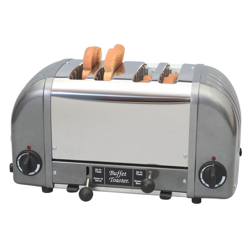 Cadco CBF-4M Slot Toaster W/ 4 Slice Capacity & 1"W Product Opening - 120v-cityfoodequipment.com