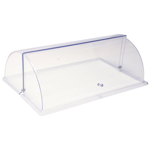Cadco C-DPF2-HD Roll-Top Lid For PS-CBC-2, PS-CBC-4, PS-TBS & PS-TBS-HD, Clear-cityfoodequipment.com
