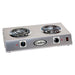 Cadco CDR-1T 21 1/4" Electric Hotplate w/ (2) Burners & Infinite Controls, 120v-cityfoodequipment.com