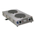 Cadco CDR-2CFB 13 1/2" Electric Hotplate w/ (2) Burners & Infinite Controls, 120v-cityfoodequipment.com