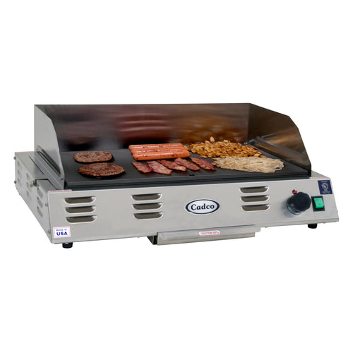 Cadco CG-20 21" Electric Griddle w/ Thermostatic Controls - 1" Non Stick Plate, 220v/1ph-cityfoodequipment.com
