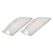 Cadco CL-2 Food Pan Cover - 1/2 Size, Utensil Slot, Clear-cityfoodequipment.com