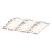 Cadco CL-3 Food Pan Cover - 1/3 Size, Utensil Slot, Clear-cityfoodequipment.com