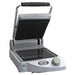 Cadco CPG-10 Single Commercial Panini Press W/ Ceramic Grooved & Smooth Plates, 120v-cityfoodequipment.com