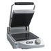 Cadco CPG-10F Single Commercial Panini Press W/ Ceramic Smooth Plates, 120v-cityfoodequipment.com
