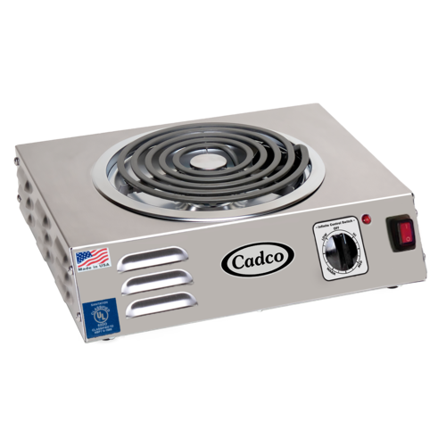 Cadco CSR-3T 14" Electric Hotplate w/ (1) Burner & Infinite Controls, 120v-cityfoodequipment.com