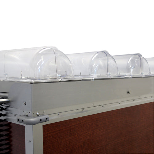 Cadco SS-64 64" Safety Shield For CBC-HHHH Carts, Stainless Steel-cityfoodequipment.com