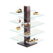 Cal-Mil 791-52 9" Square Buffet Riser - 32 1/2"H, Dark Wood-cityfoodequipment.com