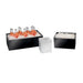 Cal-Mil 475-10-13 Rectangular Ice Housing - 12"L x 10"W x 7"H, Melamine, Black-cityfoodequipment.com