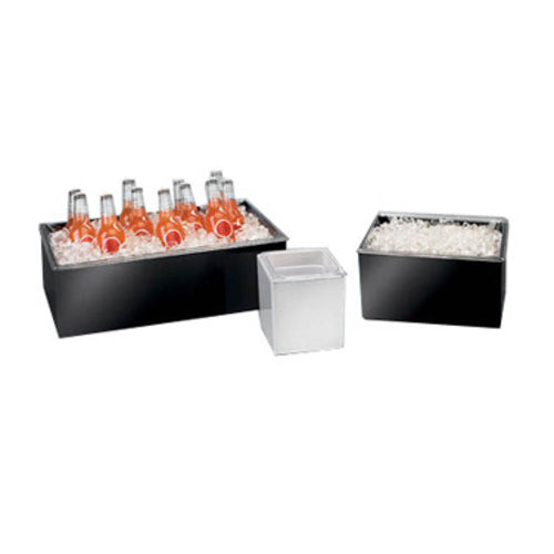 Cal-Mil 475-10-15 Rectangular Ice Housing - 12"L x 10"W x 7"H, Melamine, White-cityfoodequipment.com
