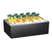 Cal-Mil 475-12-13 Rectangular Ice Housing - 20"L x 12"W x 7"H, Melamine, Black-cityfoodequipment.com