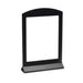 Cal-Mil 654 Tabletop Menu Card Holder - 4" x 6", Acrylic, Black-cityfoodequipment.com