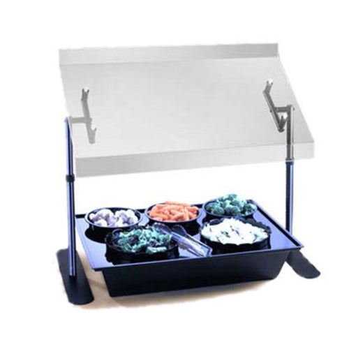 Cal-Mil 407-8-13 1 1/2 qt Serving Bowl for 728 Food Station - Polycarbonate, Black-cityfoodequipment.com