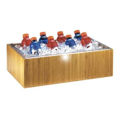Cal-Mil 475-12-60 Rectangular Ice Housing - 20"L x 12"W x 6 1/2"H, Bamboo-cityfoodequipment.com