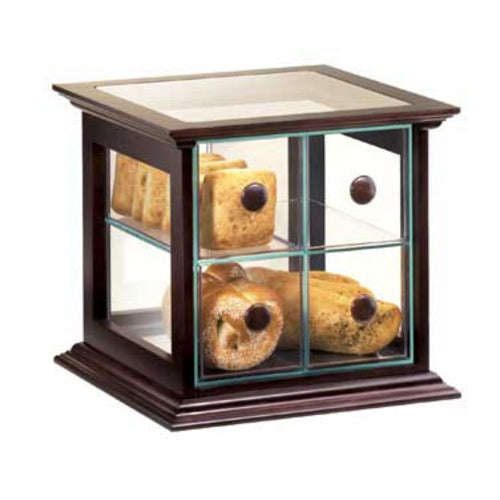 Cal-Mil 813-52 4 Drawer Bread Case w/ Wood Frame & Green Acrylic Body-cityfoodequipment.com