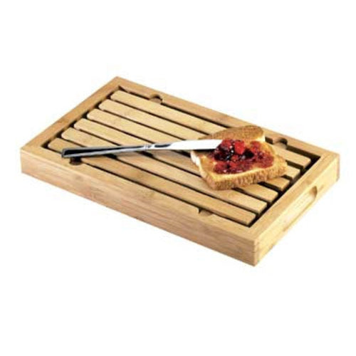Cal-Mil 823 Bamboo Crumb Catcher Cutting Board, 13 3/4 x 8 x 1 1/2" High-cityfoodequipment.com