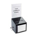 Cal-Mil 390 Countertop Suggestion Box w/ Lock, 7" x 7" x 16" High, Black-cityfoodequipment.com