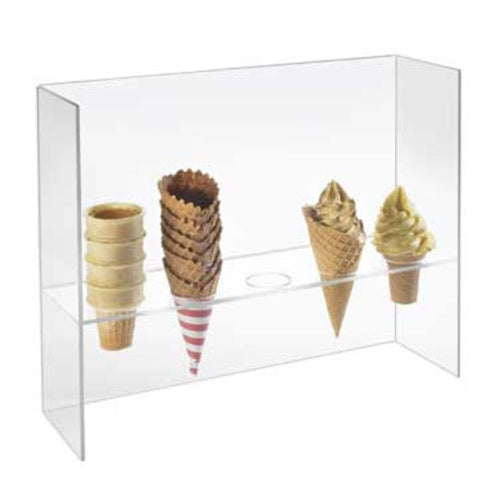 Cal-Mil 394 5 Section Ice Cream Cone Holder - Acrylic, Clear-cityfoodequipment.com