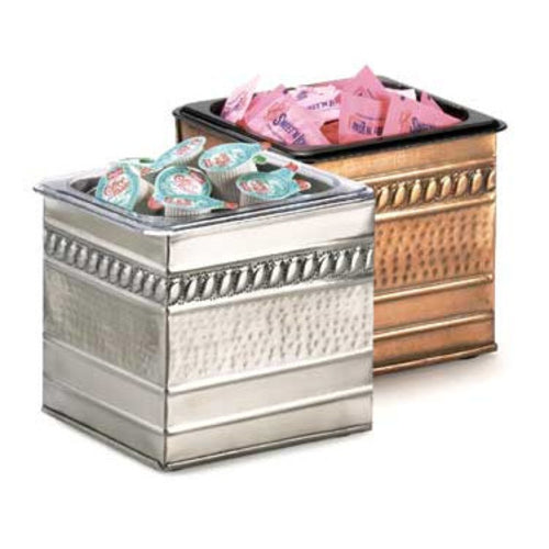 Cal-Mil 475-6-55 Rectangular Ice Housing - 7"L x 6"W x 6 1/2"H, Stainless Steel-cityfoodequipment.com