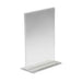 Cal-Mil 506 Tabletop Menu Card Holder - 4" x 6", Acrylic, Clear-cityfoodequipment.com