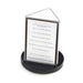 Cal-Mil 507 3 Sided Tabletop Menu Card Holder - 4" x 6", Acrylic, Black-cityfoodequipment.com