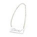 Cal-Mil 618-2 Hanging "Decaf" Sign w/ 24" Chain for Coffee Urns, Silver-cityfoodequipment.com