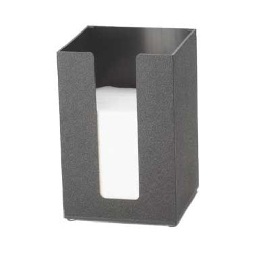 Cal-Mil 635-13 5 1/2" Square Napkin Holder for 5" Napkins, Black Acrylic-cityfoodequipment.com