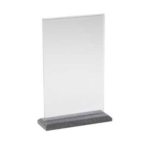 Cal-Mil 650-17 Tabletop Menu Card Holder - 4" x 6", Black Pearl-cityfoodequipment.com