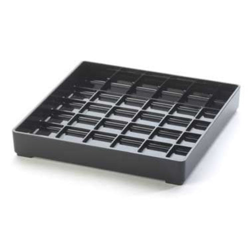 Cal-Mil 681-6-13 Standard Drip Tray, Square, 6" X 6 in, Black-cityfoodequipment.com