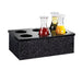 Cal-Mil 707-12 Carafe Collar w/ 6 Holes, 12 x 20", Black Acrylic-cityfoodequipment.com