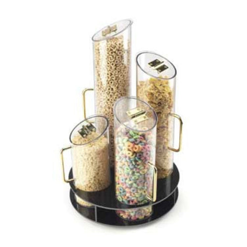 Cal-Mil 723 Countertop Cereal Dispenser, (4) Hoppers, Turntable-cityfoodequipment.com