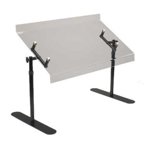 Cal-Mil 751-3 30" Portable Sneezeguard w/ Adjustable Shield Angle, Black Frame-cityfoodequipment.com
