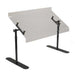 Cal-Mil 751-4 48" Portable Sneezeguard w/ Adjustable Shield Angle, Black Frame-cityfoodequipment.com
