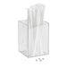 Cal-Mil 787-12 1 Compartment Straw Holder - 4" x 4" x 6", Clear-cityfoodequipment.com