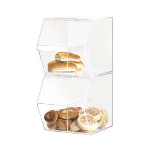 Cal-Mil 948 Countertop Acrylic Dry Food Bin, 11" x 14" x 12", Removable Divider-cityfoodequipment.com