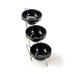 Cal-Mil C1223-8 Tiered Bowl Rack w/ Chrome Frame & (3) 8" Rings-cityfoodequipment.com