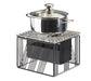 Cal-Mil 4106-13 10" Square Chafer Alternative - 7 1/2"H, Wire, Black-cityfoodequipment.com