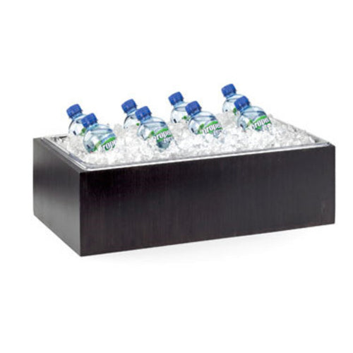 Cal-Mil 475-12-96 Rectangular Ice Housing - 20"L x 12"W x 6 1/2"H, Midnight Bamboo-cityfoodequipment.com