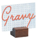 Cal-Mil 4012-78 Tabletop Menu Card Holder - 1 3/4"W x 1 1/8"H, Walnut-cityfoodequipment.com