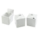 Cal-Mil C1432NL Notched Lid For 4" Storage Jars - 4" X 4", Melamine, White-cityfoodequipment.com