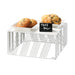 Cal-Mil 432-6-15 12" Square Portland Riser - 6"H, Wire, White-cityfoodequipment.com